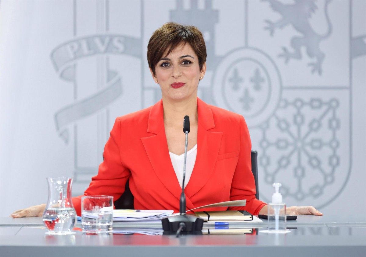 La ministra portaveu, Isabel Rodríguez.