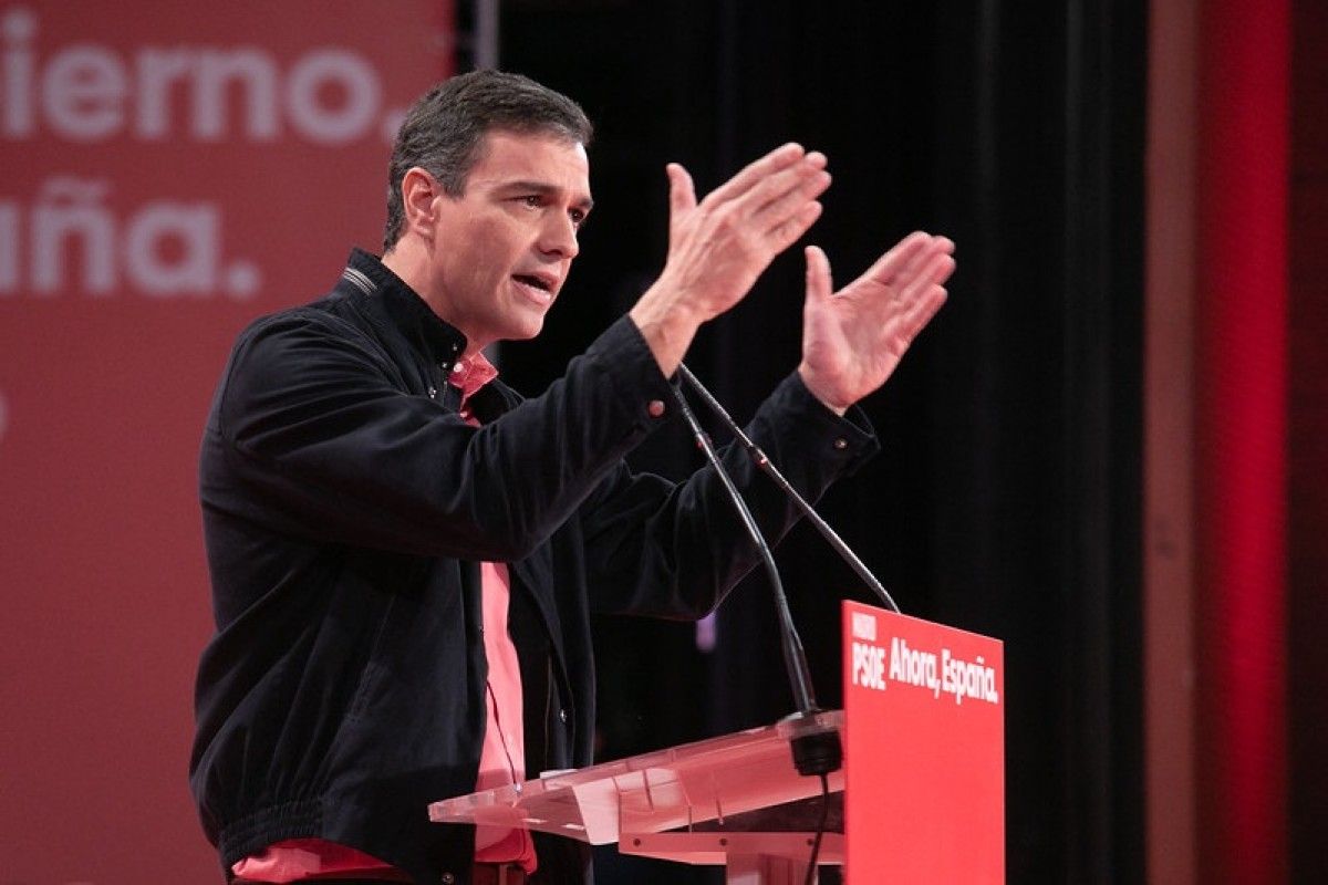 Pedro Sánchez, en un acte recent del PSOE.