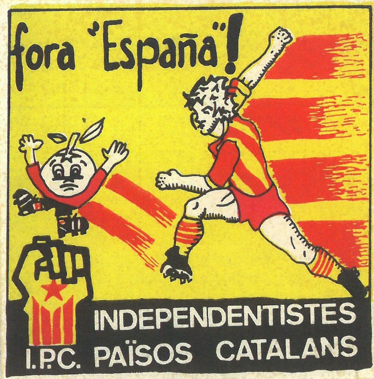 Adhesiu de l'organització independentista IPC contra el mundial d'Espanya 1982