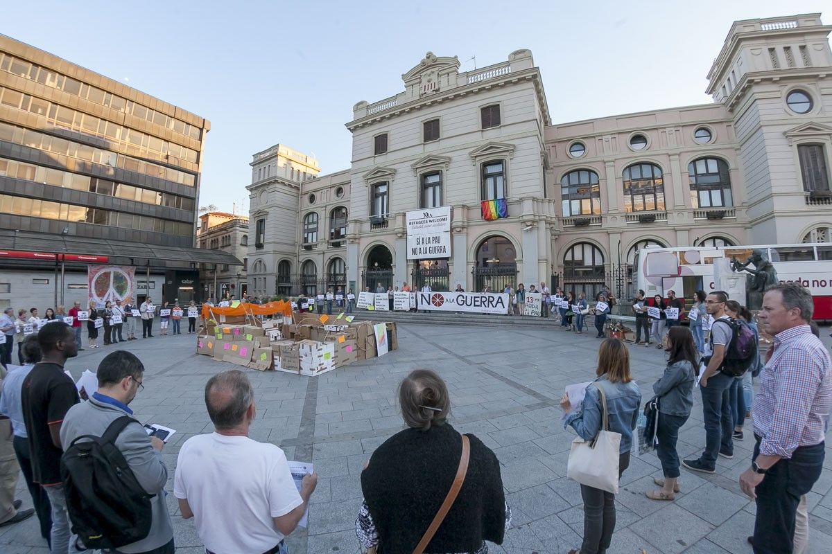 Roda per la pau celebrada aquest dijous a Sabadell