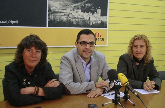 Teresa Jordà, Roger Torrent i Maria Carme Freixa.