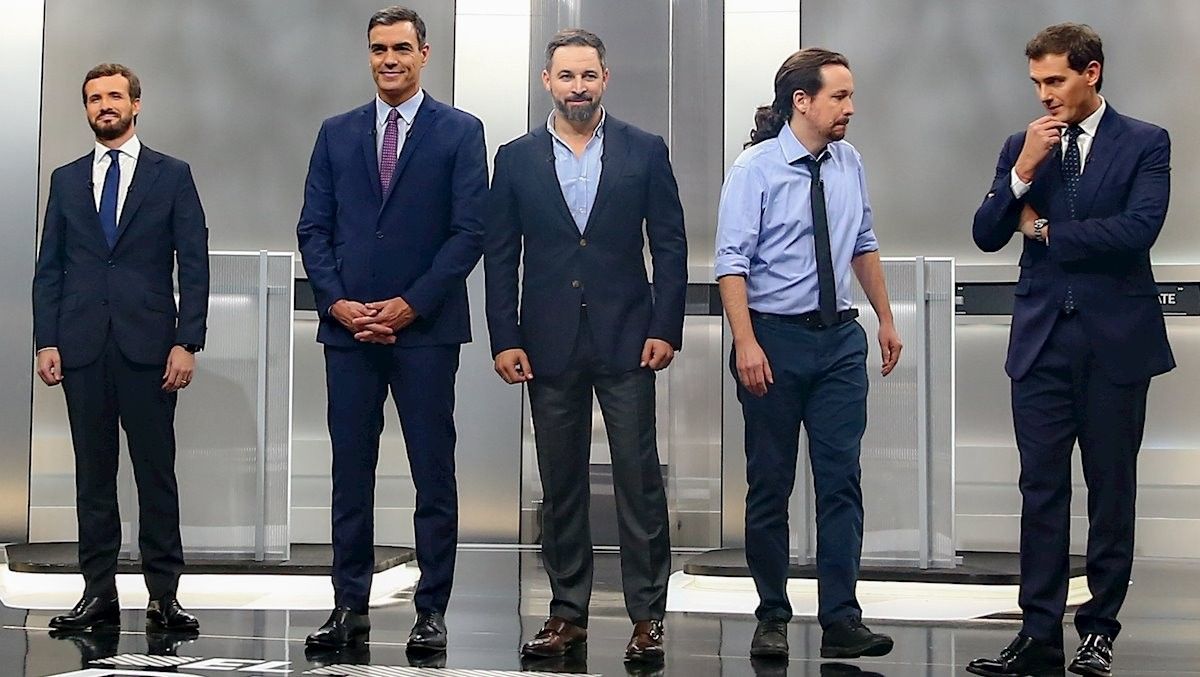 Els cinc candidats dels principals partits espanyols, a debat