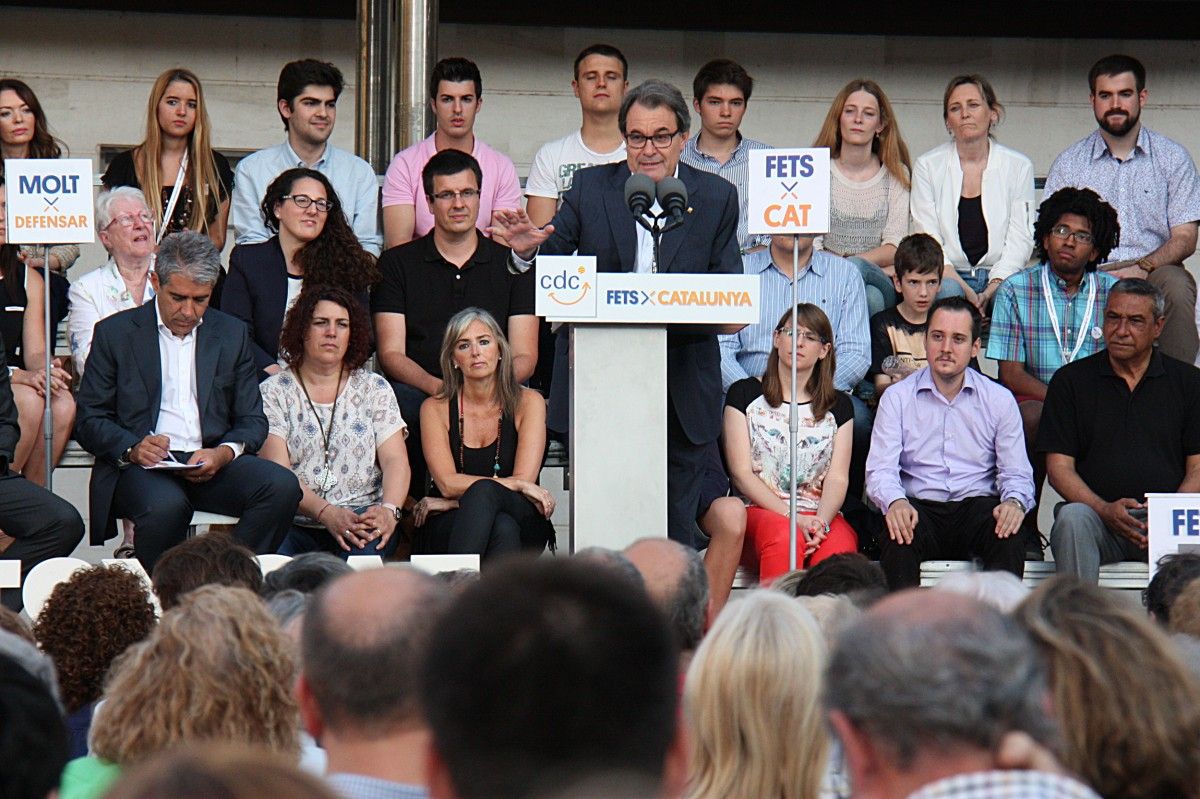 Artur Mas, president CDC, en un miting a Sabadell