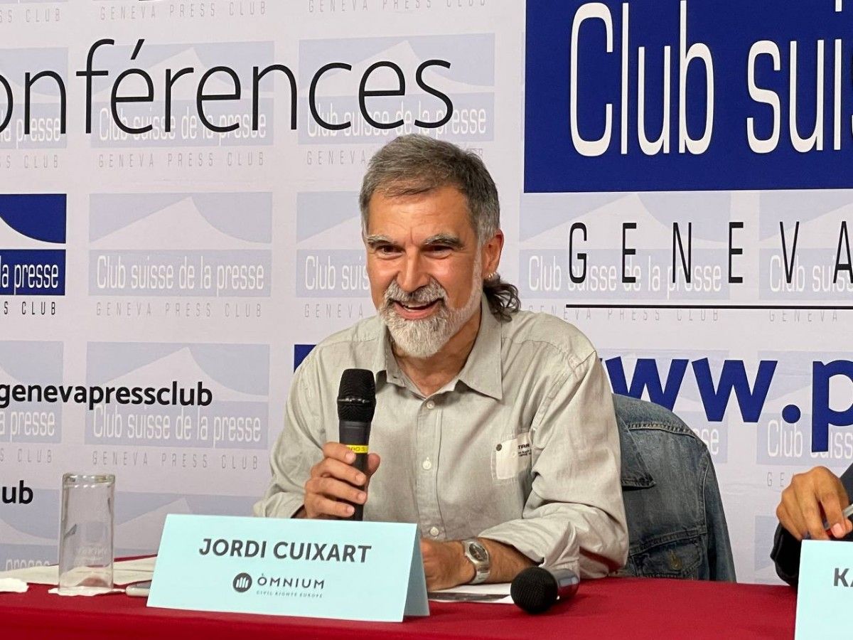L'expresident d'Òmnium Jordi Cuixart aquest dijous a Ginebra