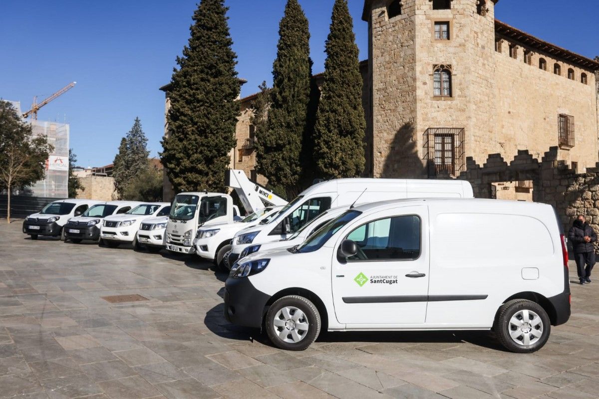 Presentació dels nous vehicles de la flota municipal de Sant Cugat. 