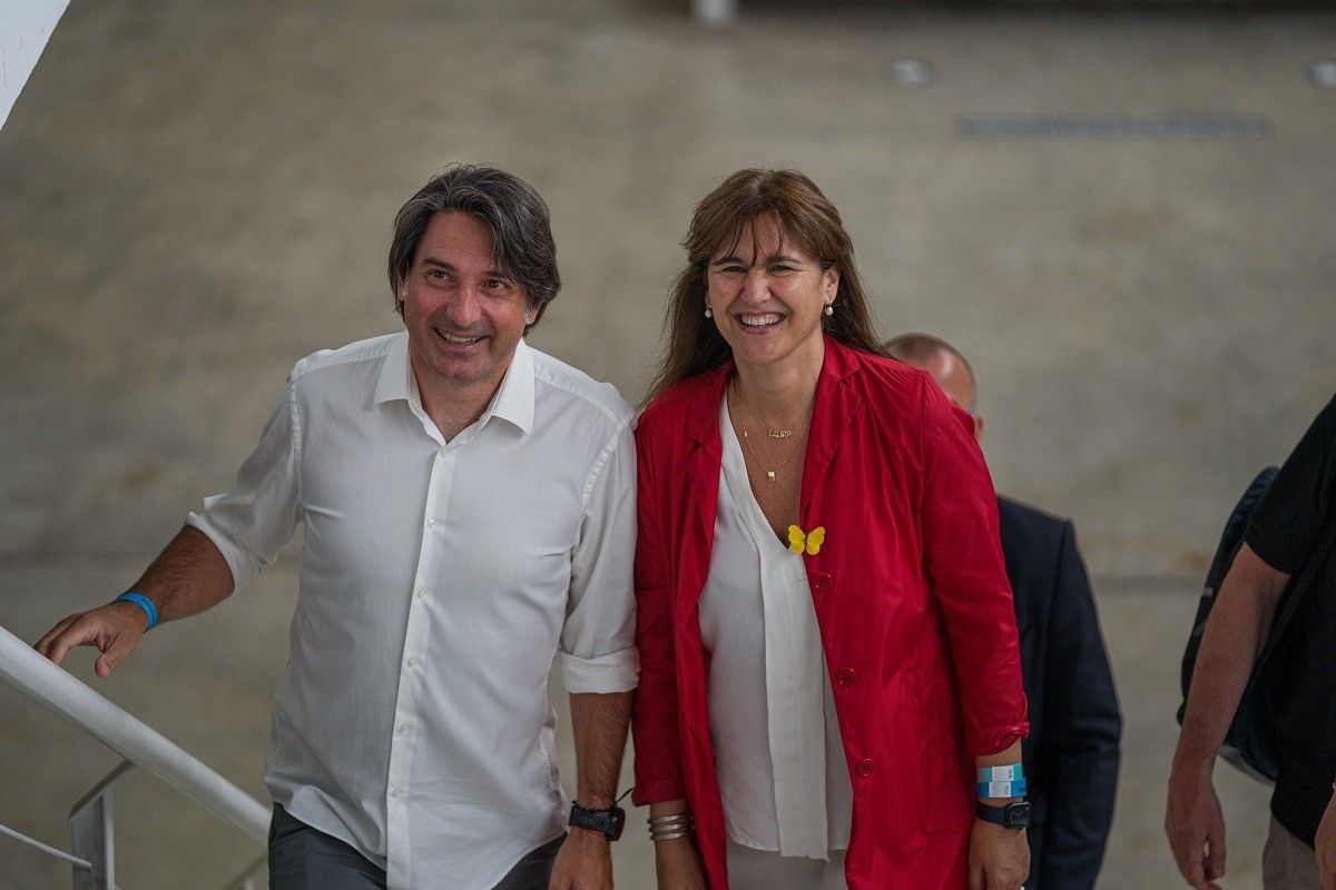 Francesc de Dalmases i Laura Borràs, aquest cap de setmana al congrés de Junts.