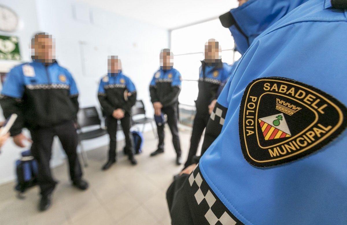 Aspirants a Policia Municipal de Sabadell formant-se a l'Institut de Seguretat Pública de Catalunya.