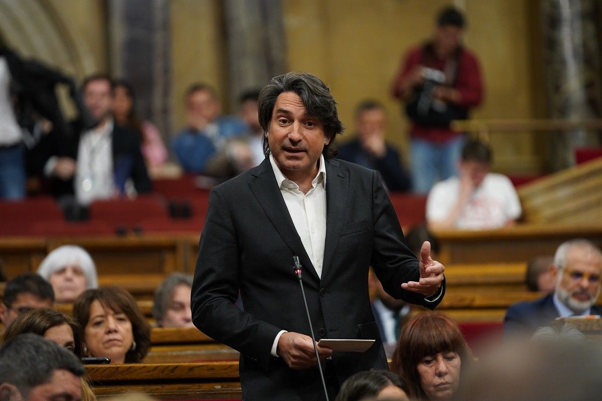 El diputat i vicepresident de Junts Francesc de Dalmases, en un debat al Parlament