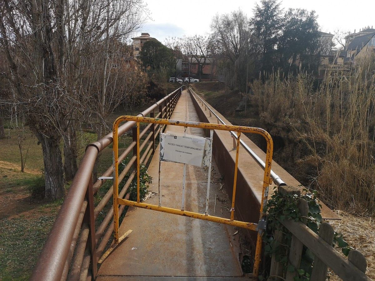 Imatge del Pont de Can Vernet, clausurat