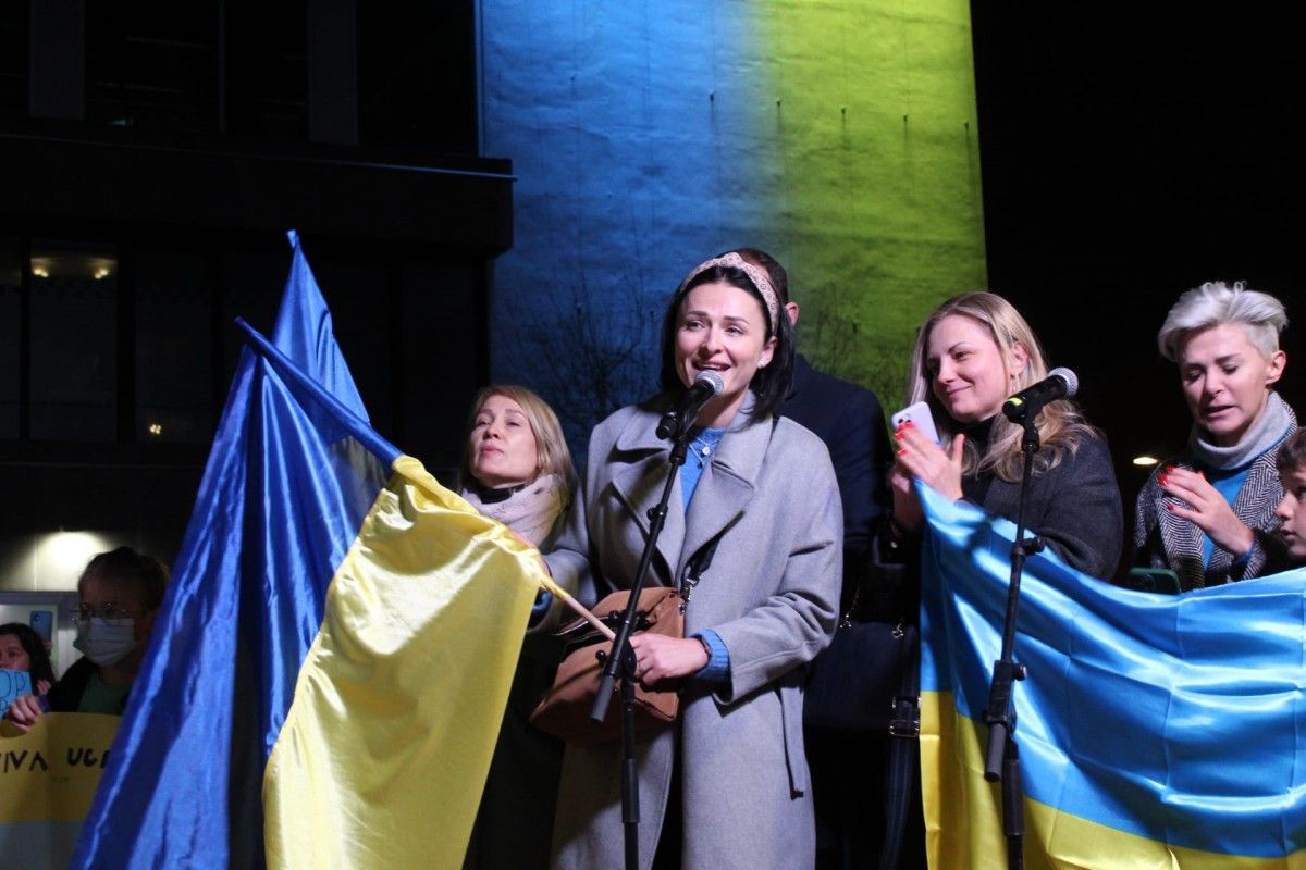 La comunitat local ucraïnesa alça la veu contra la guerra encetada per Putin