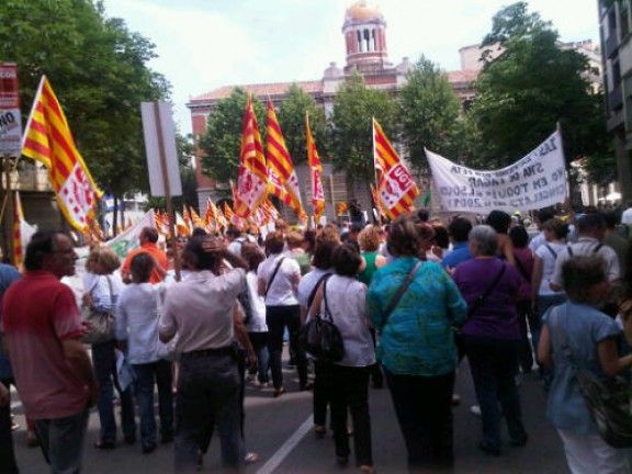 La manifestació d'aquest 8 de juny, a Girona