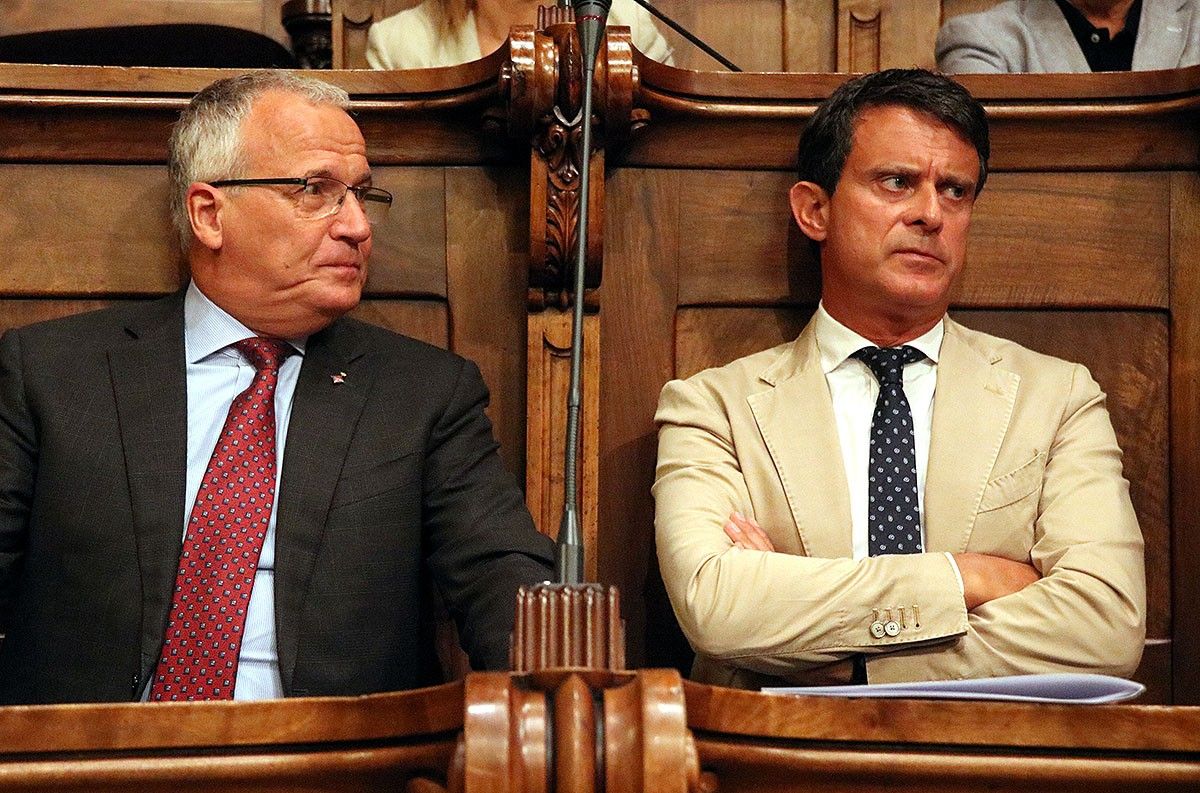 Josep Bou i Manuel Valls, en una imatge d'arxiu
