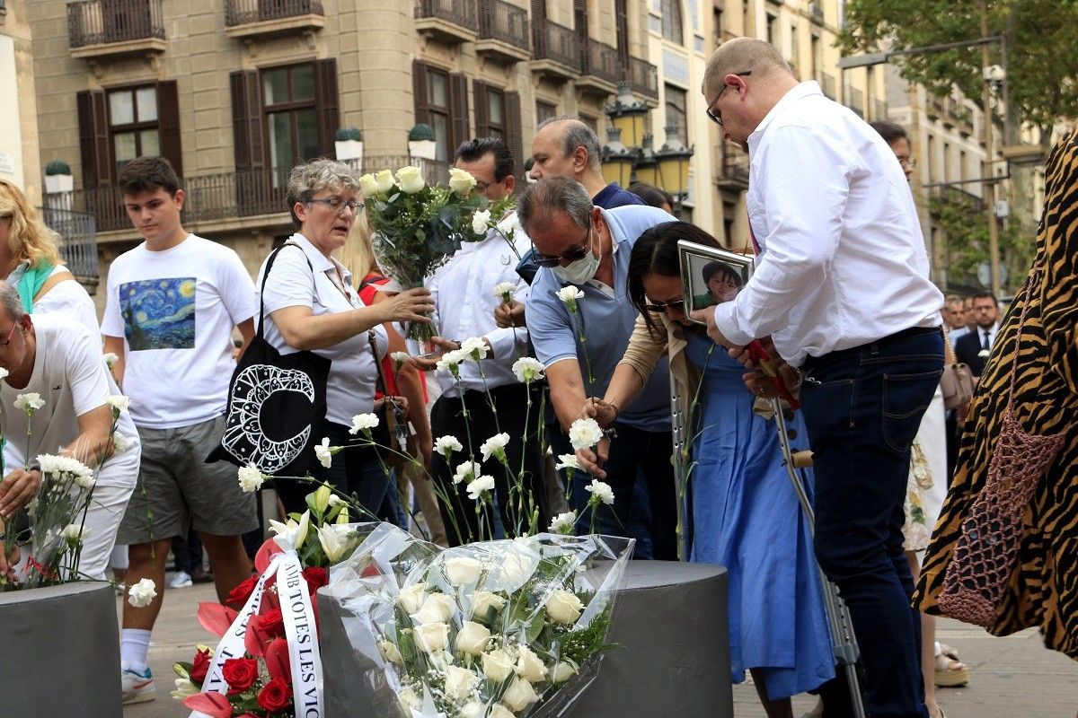 Homenatge a les víctimes del 17-A, aquest dimecres a Barcelona