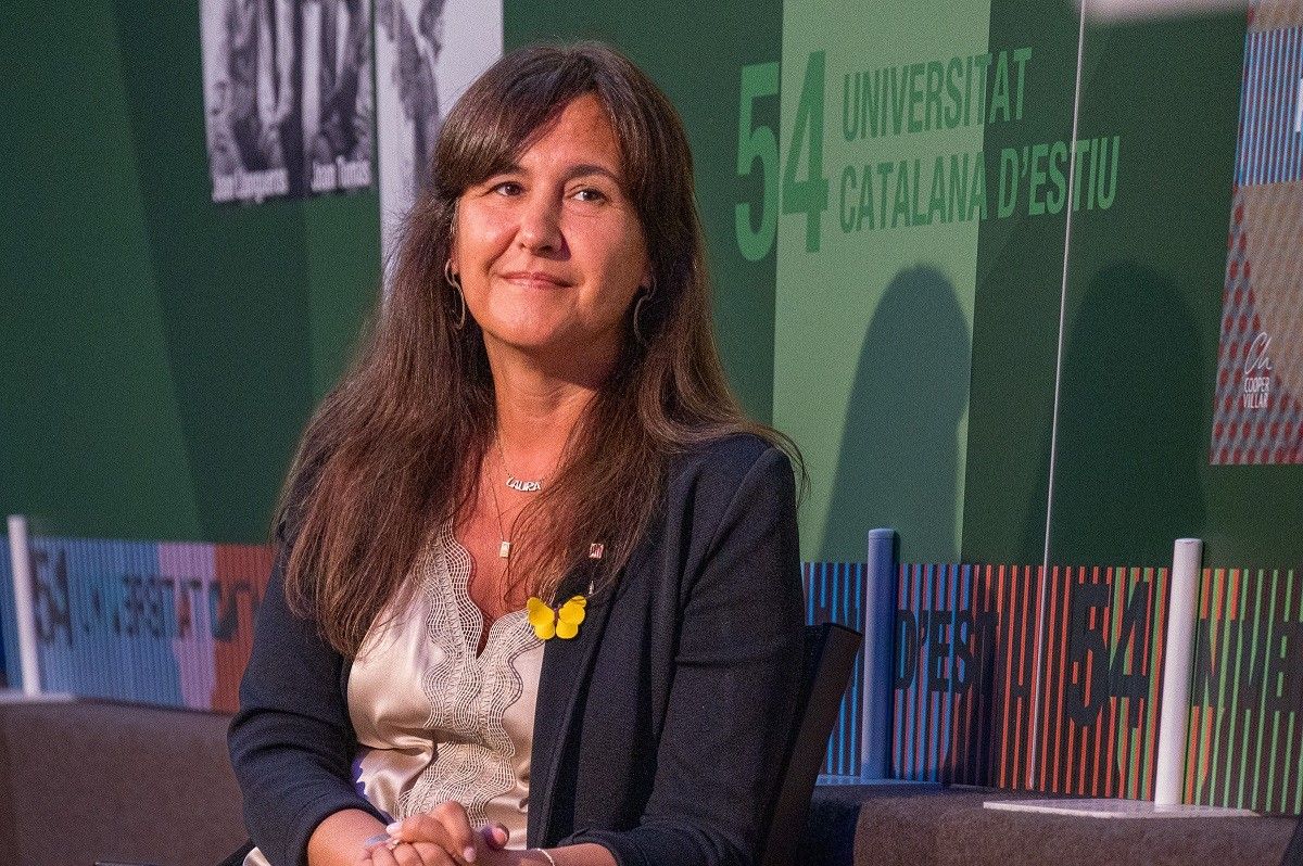 La presidenta del Parlament suspesa, Laura Borràs, aquest dimarts a la Universitat Catalana d'Estiu