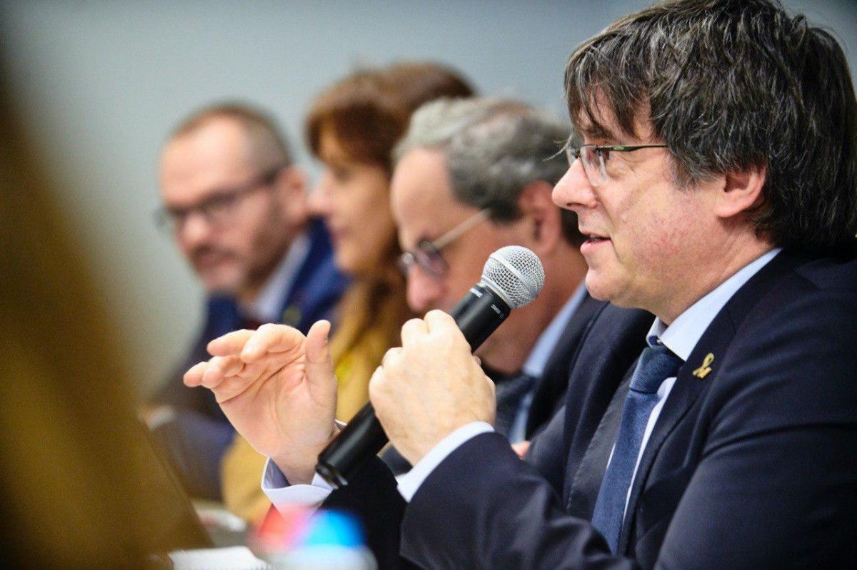 Reunió de Junts per Catalunya a Brussel·les
