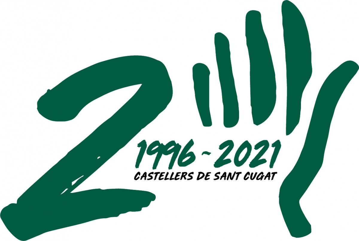 Logotip dels Gausacs pel 25è aniversari. 