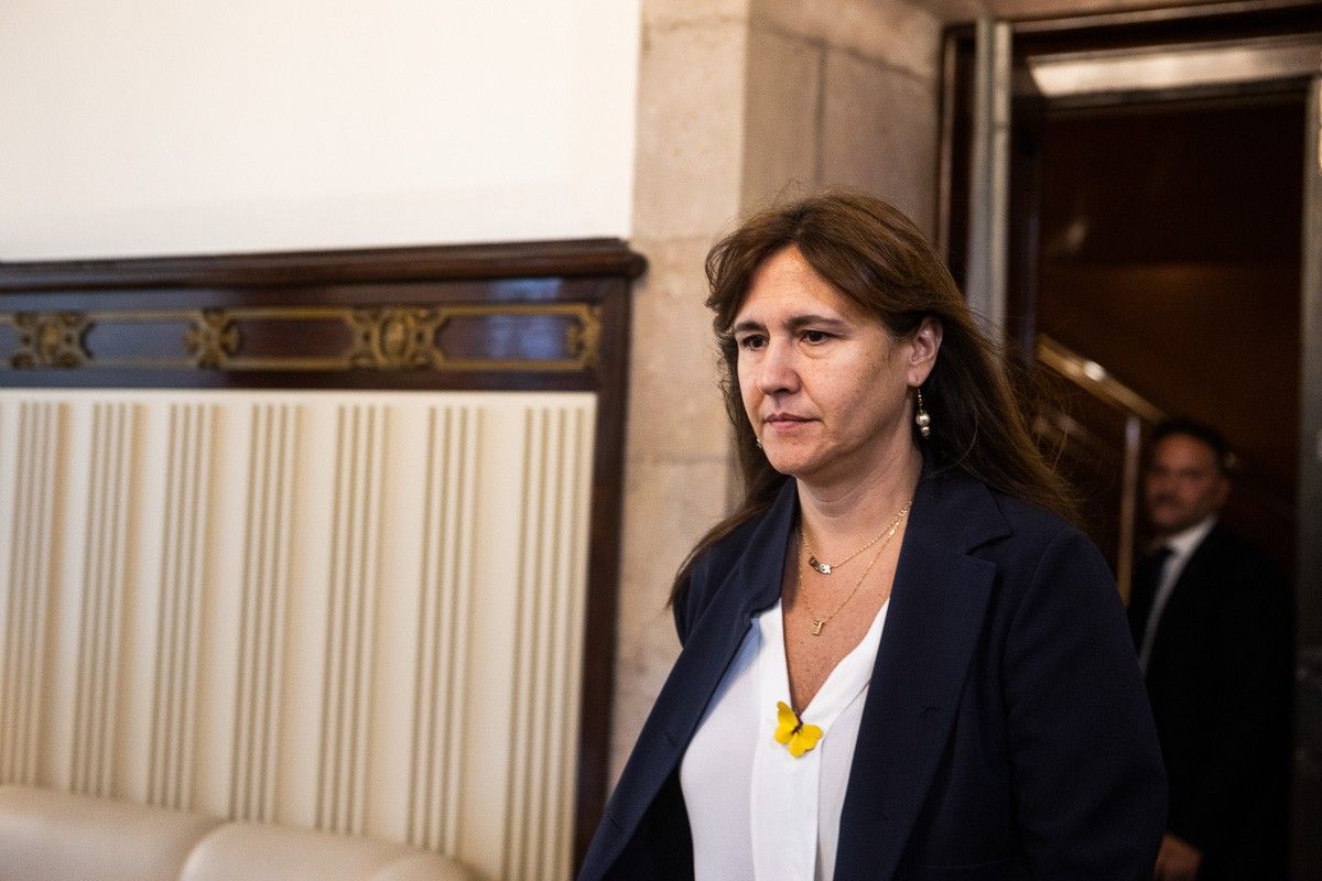 Laura Borràs, al Parlament.