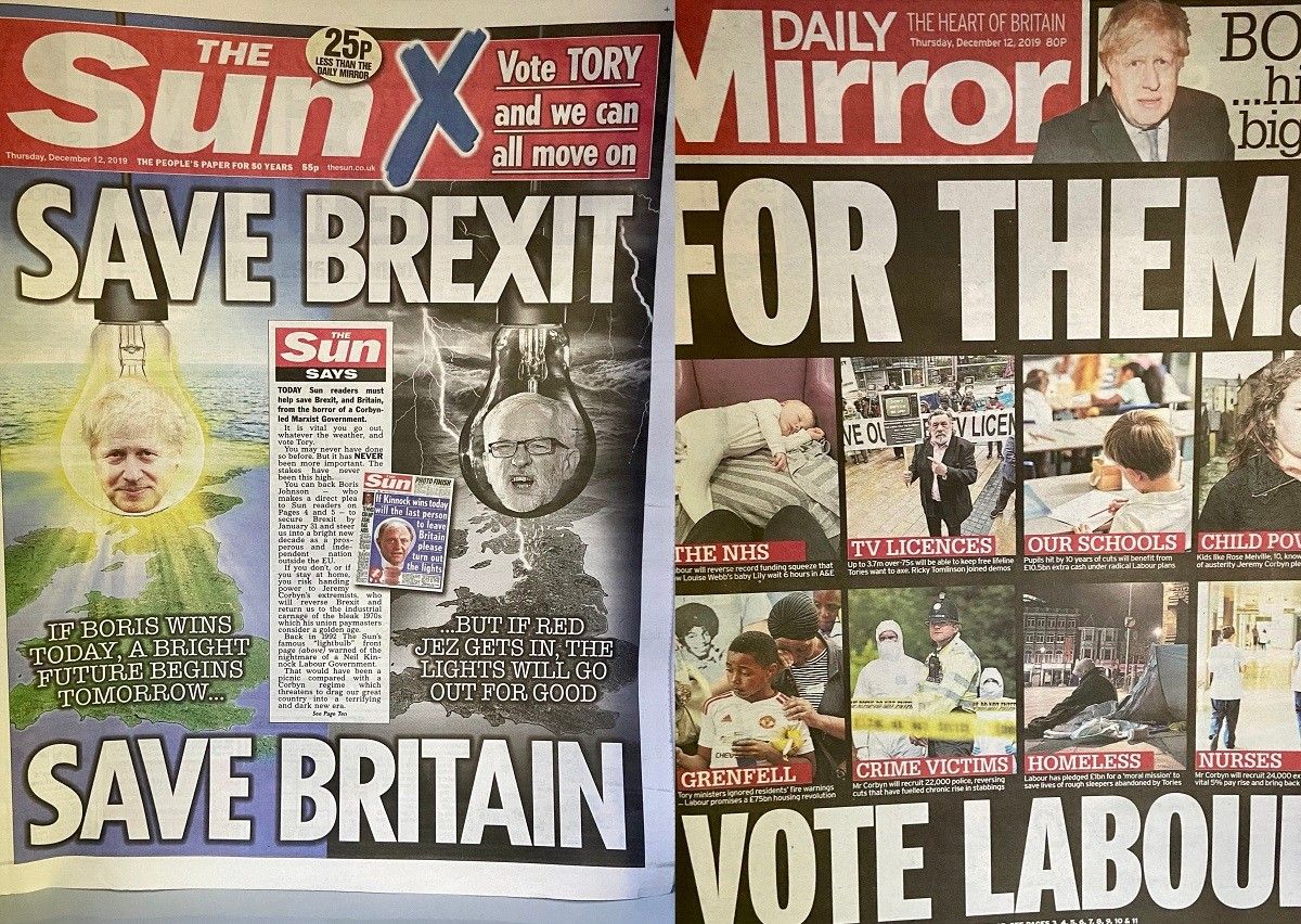 Les portades de «The Sun» i «Daily Mirror» d'aquest dijous.