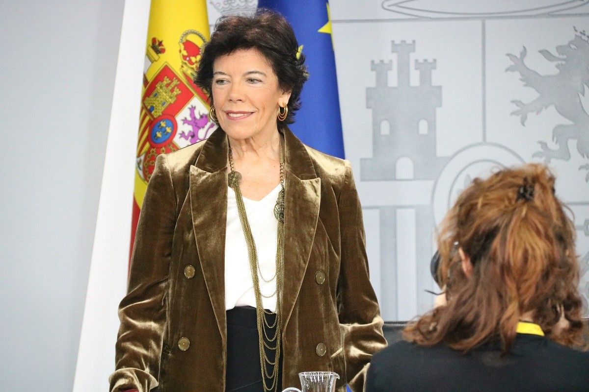 La portaveu del govern espanyol en funcions, Isabel Celáa, aquest divendres