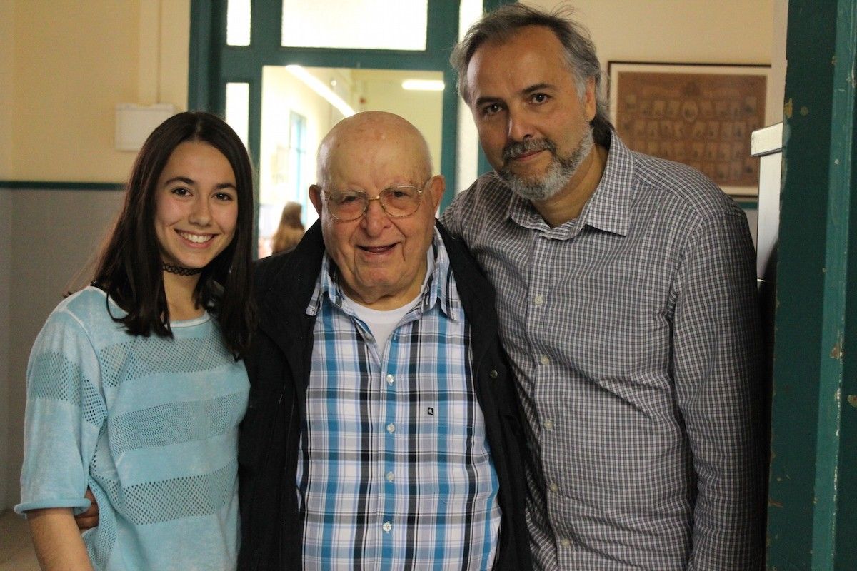 Camino Llonch, Isaac Borojovih i David Serrano, a l'Escola Pia de Sabadell
