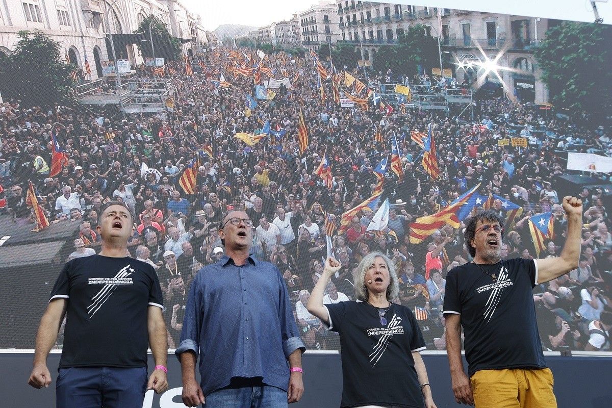 Una manifestació de l'ANC a Barcelona