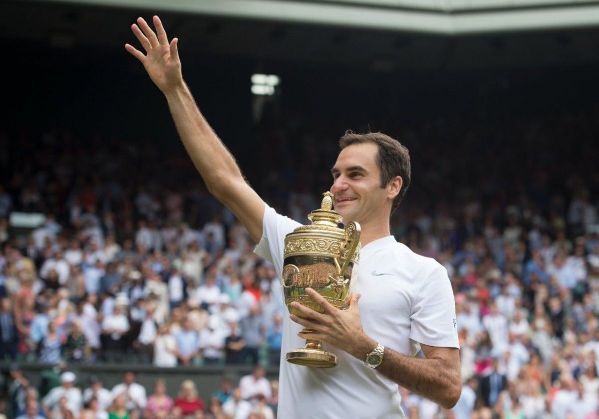 Roger Federer, a Wimbledon.