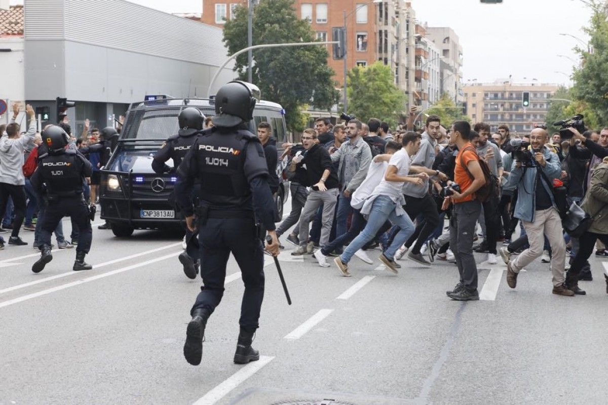 Actuació policial l'1-O a Sabadell