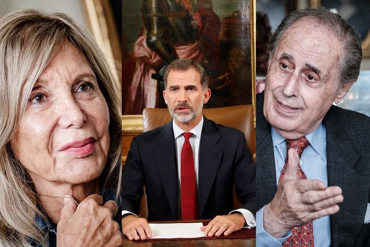 Els periodistes Pilar Eyre i Jaime Peñafiel, especialistes en la monarquia espanyola