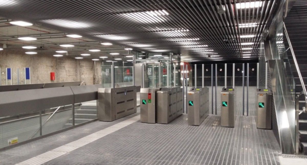 Punt d'accés a l'estació de Sabadell Plaça Major