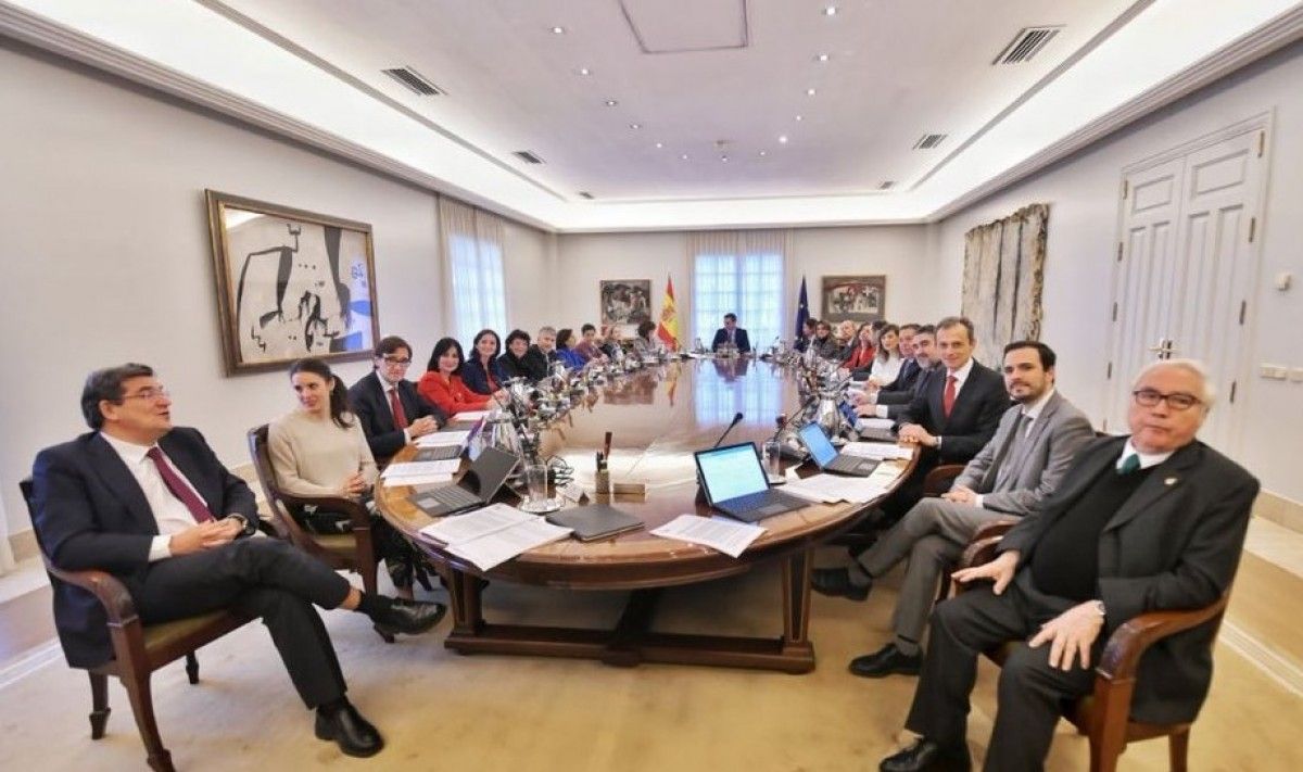 Imatge de la reunió del consell de ministres