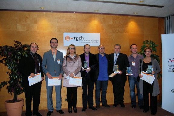 Guardonats als Premis E-tech 2009, en un acte celebrat a Girona