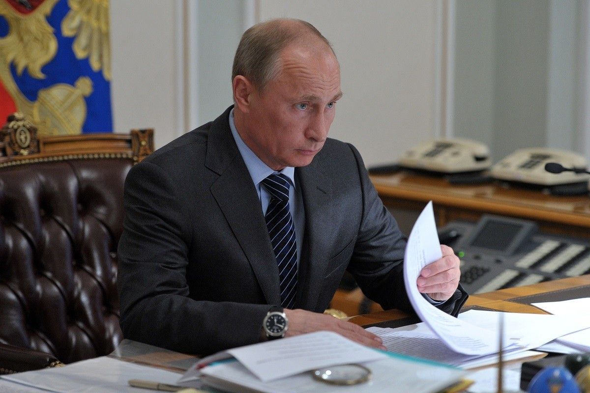 Vladímir Putin, al seu despatx del Kremlin.