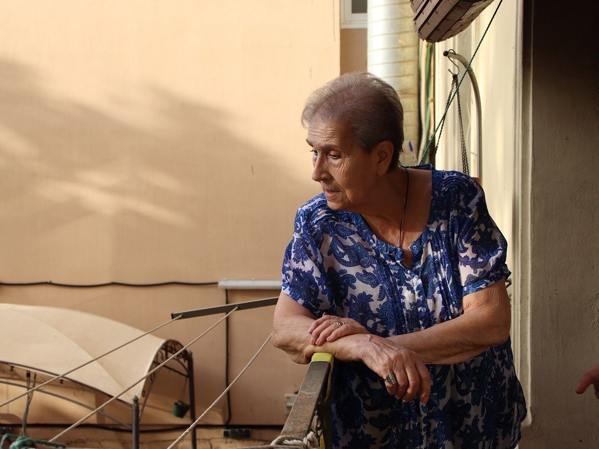 La Maria Gimeno, al seu pis de la Barceloneta