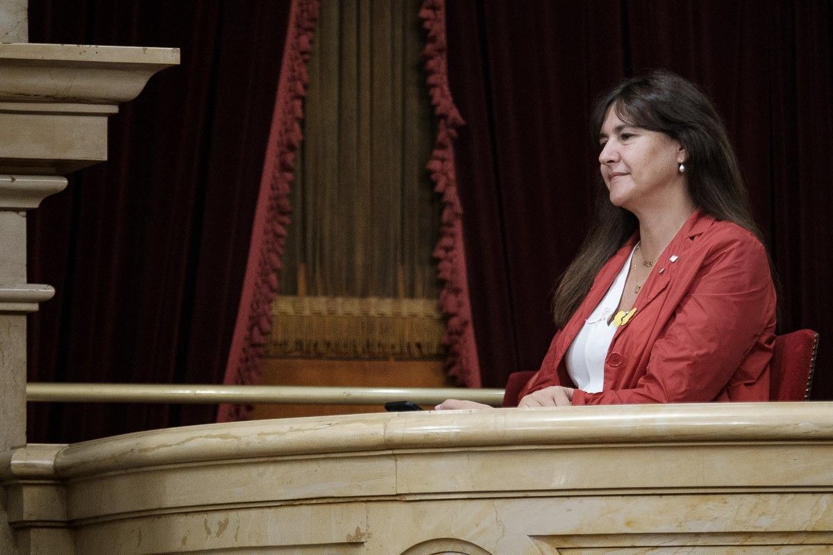 Laura Borràs, en imatge d'arxiu, al Parlament