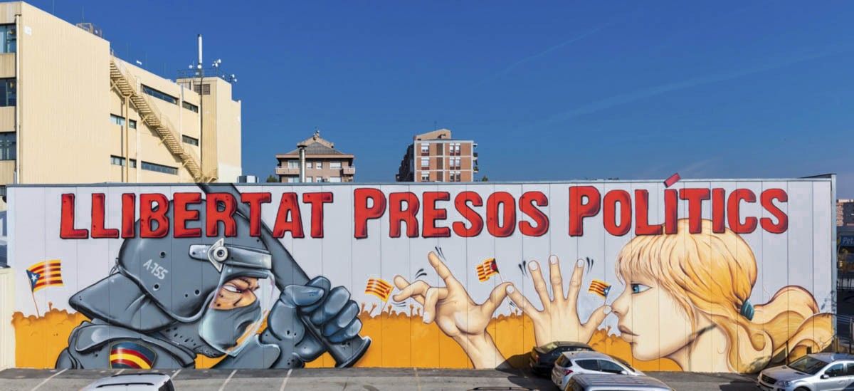 El grafit de Werens en defensa dels presos polítics