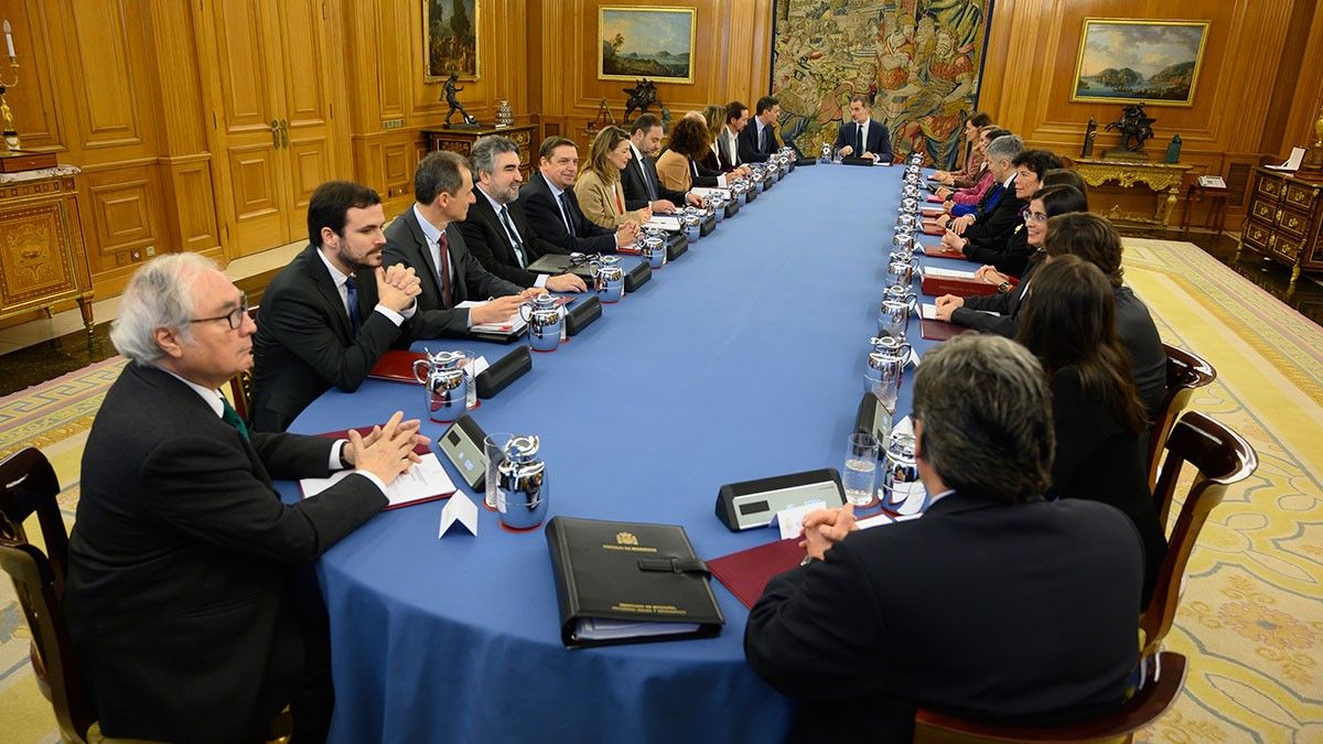 Imatge del Consell de Ministres d'aquest dimarts al palau de la Zarzuela
