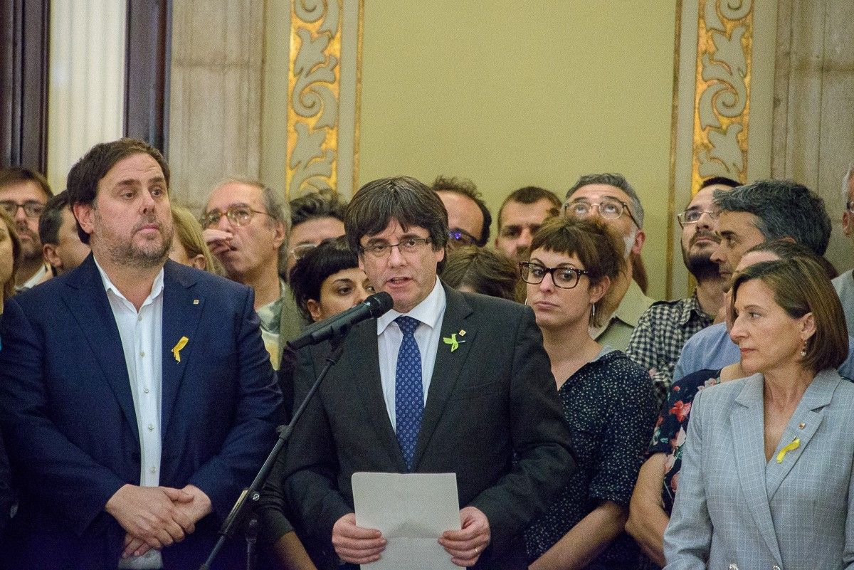 Puigdemont, després de la declaració d'independència