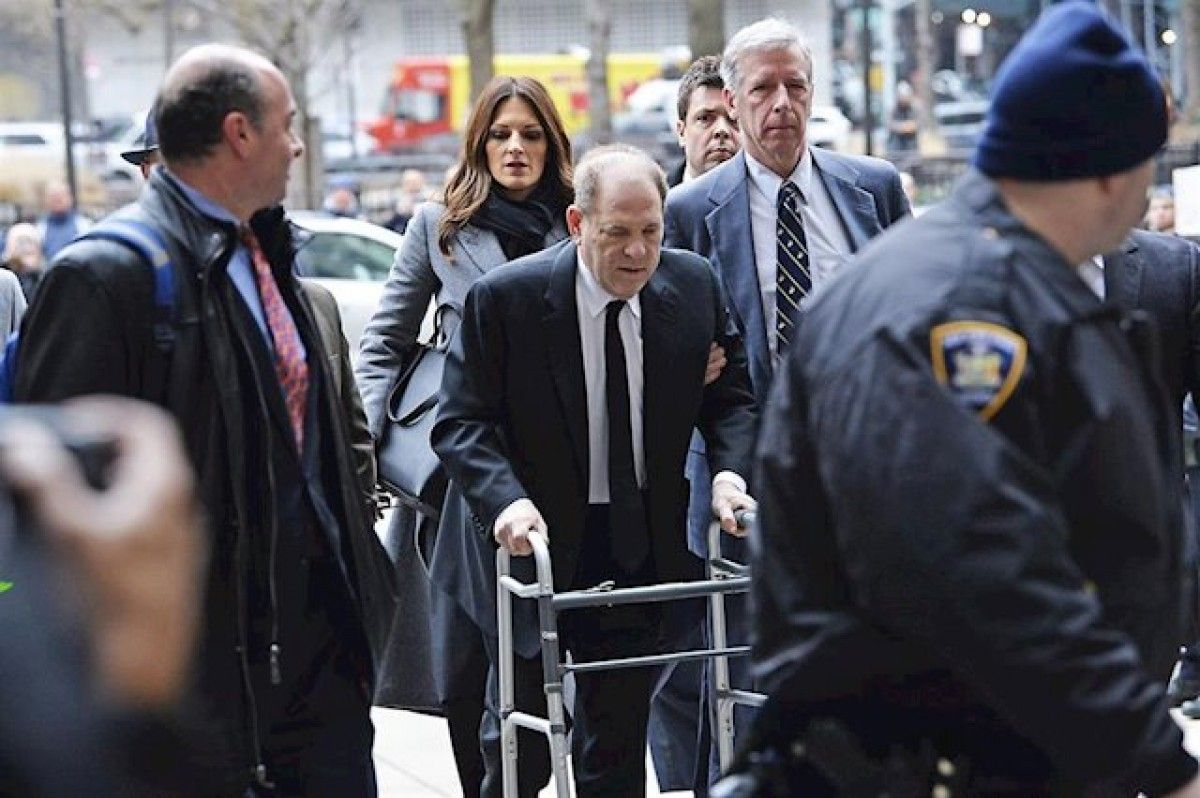 Weinstein, en un dels moments finals del seu judici
