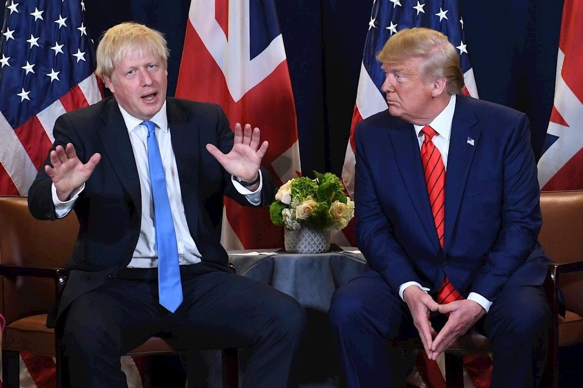 Donald Trump i Boris Johnson, en una imatge d'arxiu