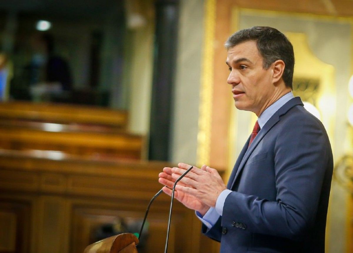 Pedro Sánchez, aquest dijous al Congrés dels Diputats