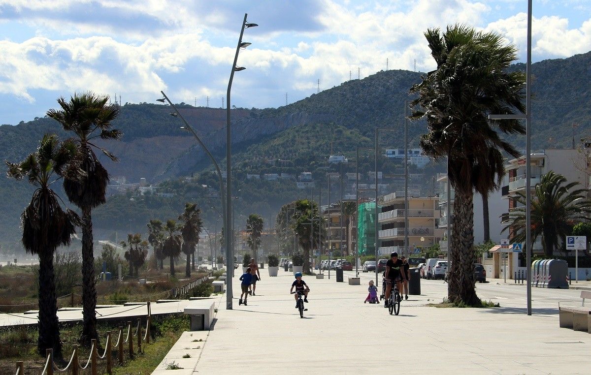 El passeig Marítim de Castelldefels, en una imatge d'arxiu