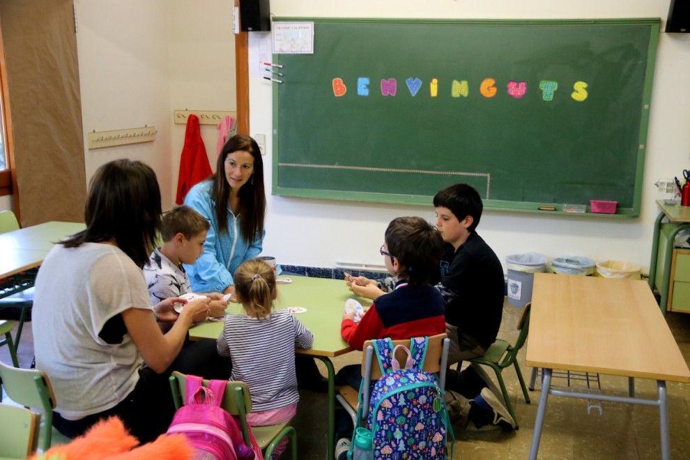 Alumnes en una aula