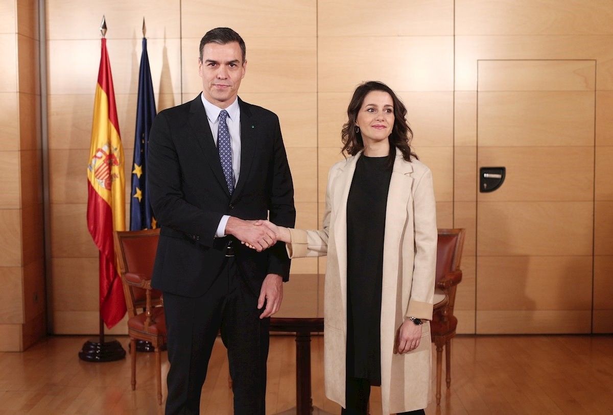 Pedro Sánchez i Inés Arrimadas, el passat 16 de desembre al Congrés.