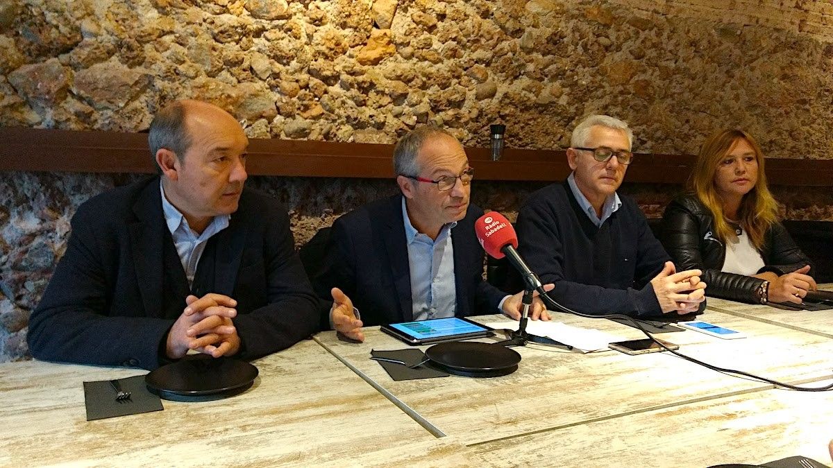 Els regidors de CiU a Sabadell, en la trobada de Nadal