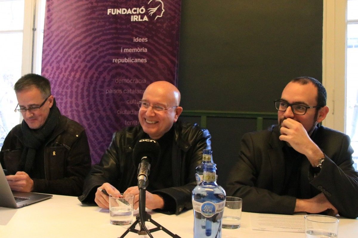 Josep Vall, Joan Manuel Tresserras i Lluís Pérez.