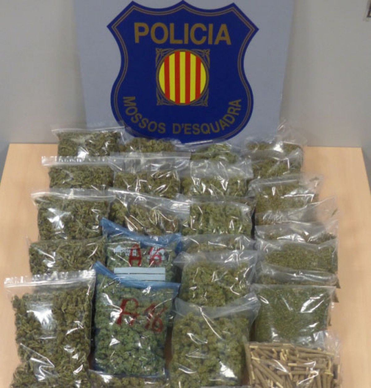 El comís de marihuana dels Mossos de Sabadell