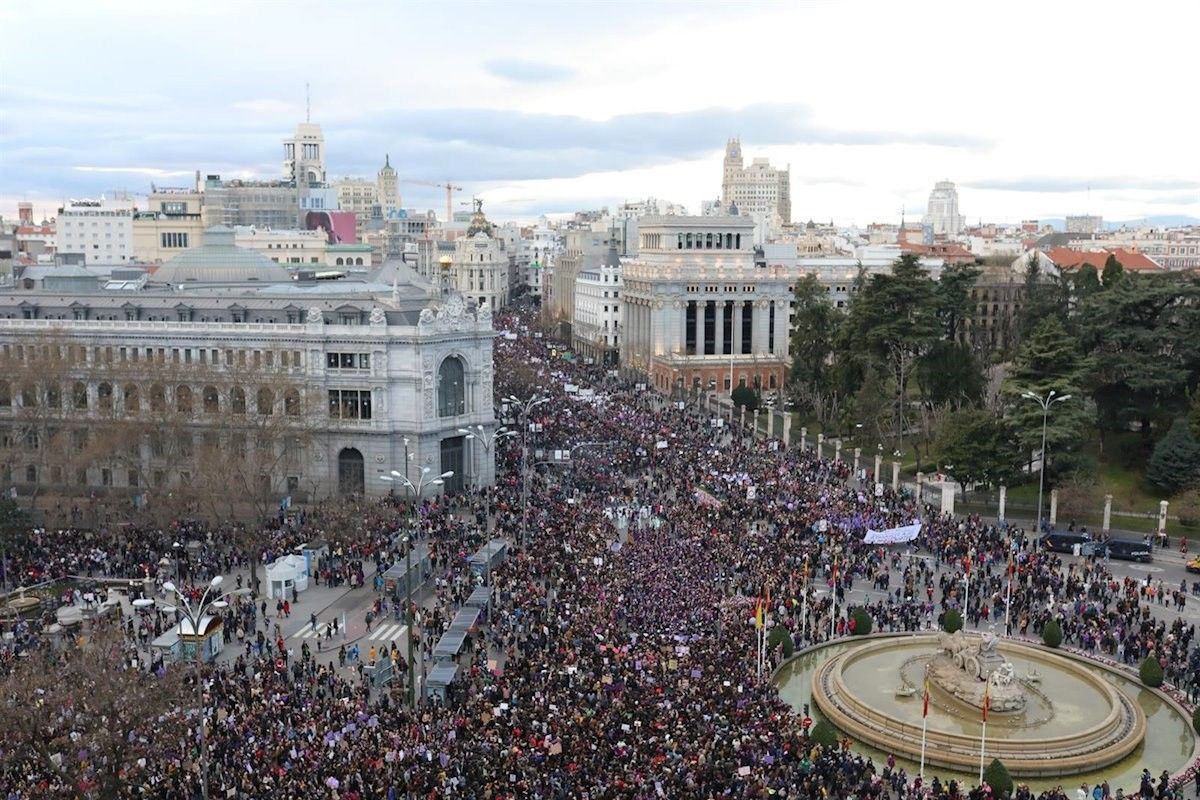 Manifestació del 8-M a Madrid.