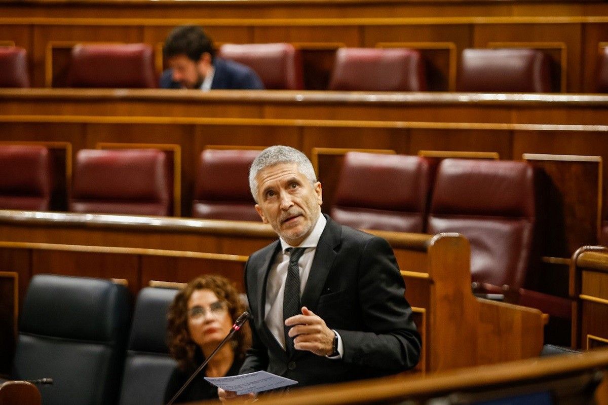 El ministre de l'Interior, Fernando Grande-Marlaska, al Congrés aquest dimecres