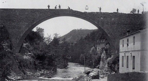 Construcció del pont de Perella (1908)