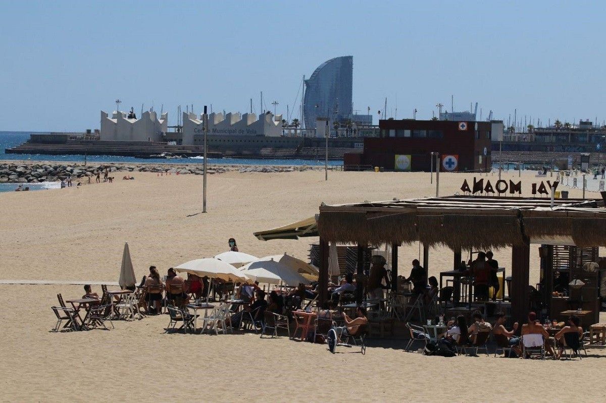 El litoral barceloní, en els darrers dies de fase 1.